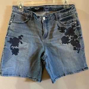 Simply Vera Vera Wang denim embellished shorts